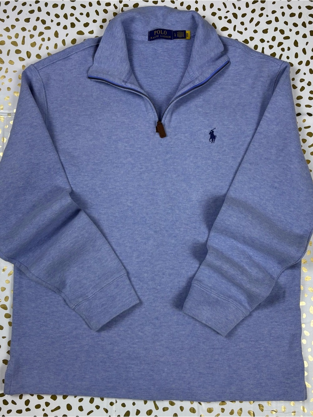 Polo by Ralph Lauren Light Blue Quarter-Zip Pullover